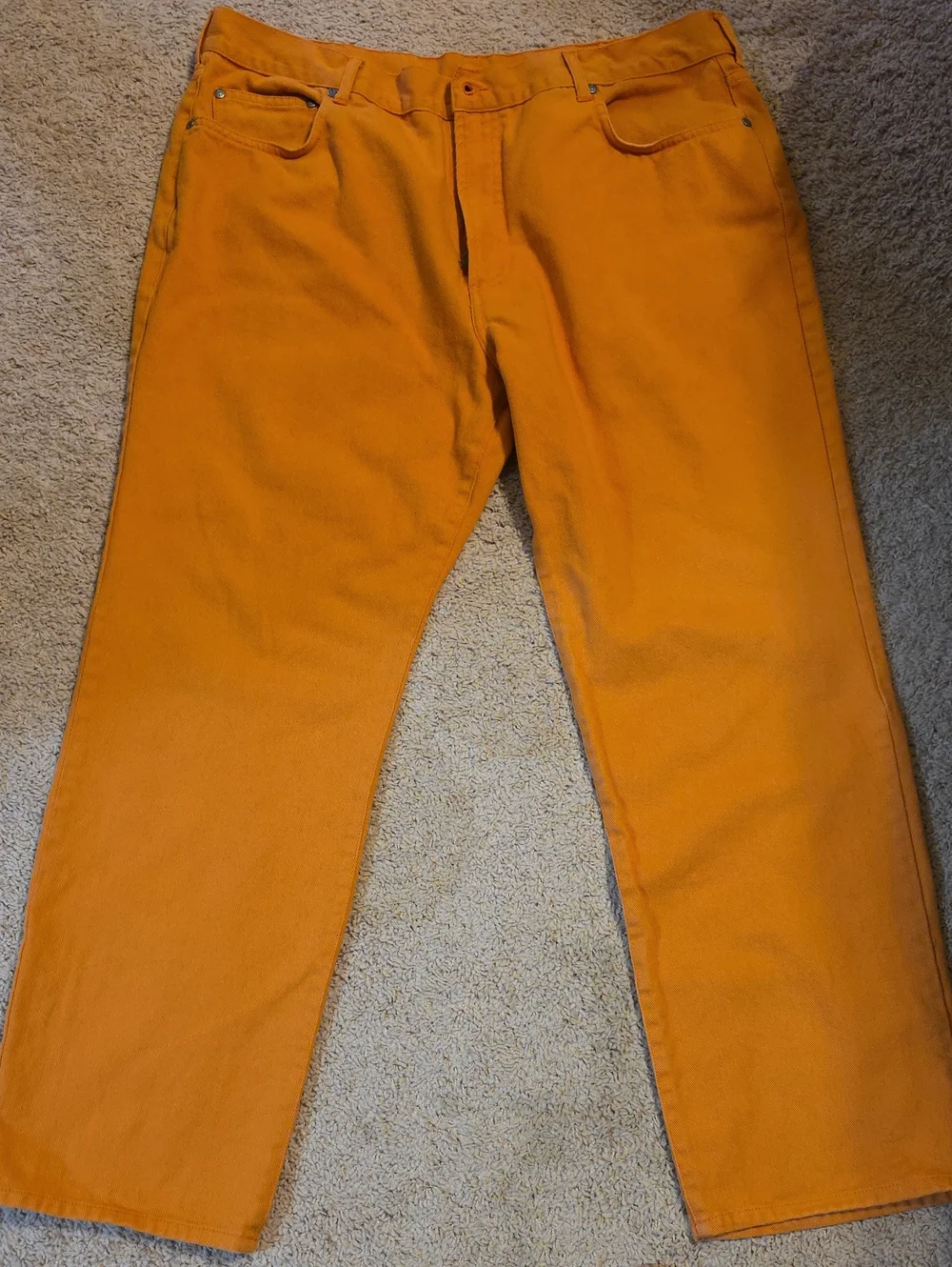 Brooks Brothers Italian Fabric 5-Pocket Chino Pants Orange W40/L30